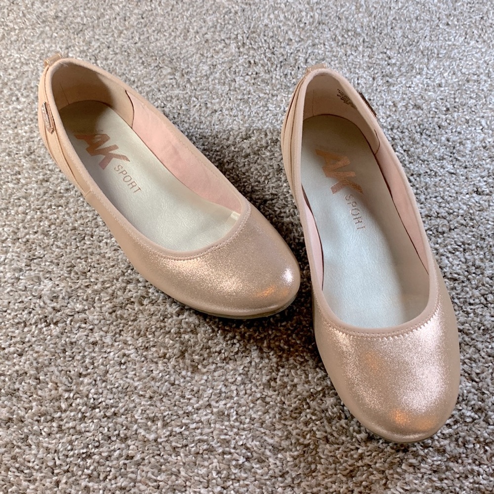Used Anne Klein Sport Pink sparkle Flats Size 9